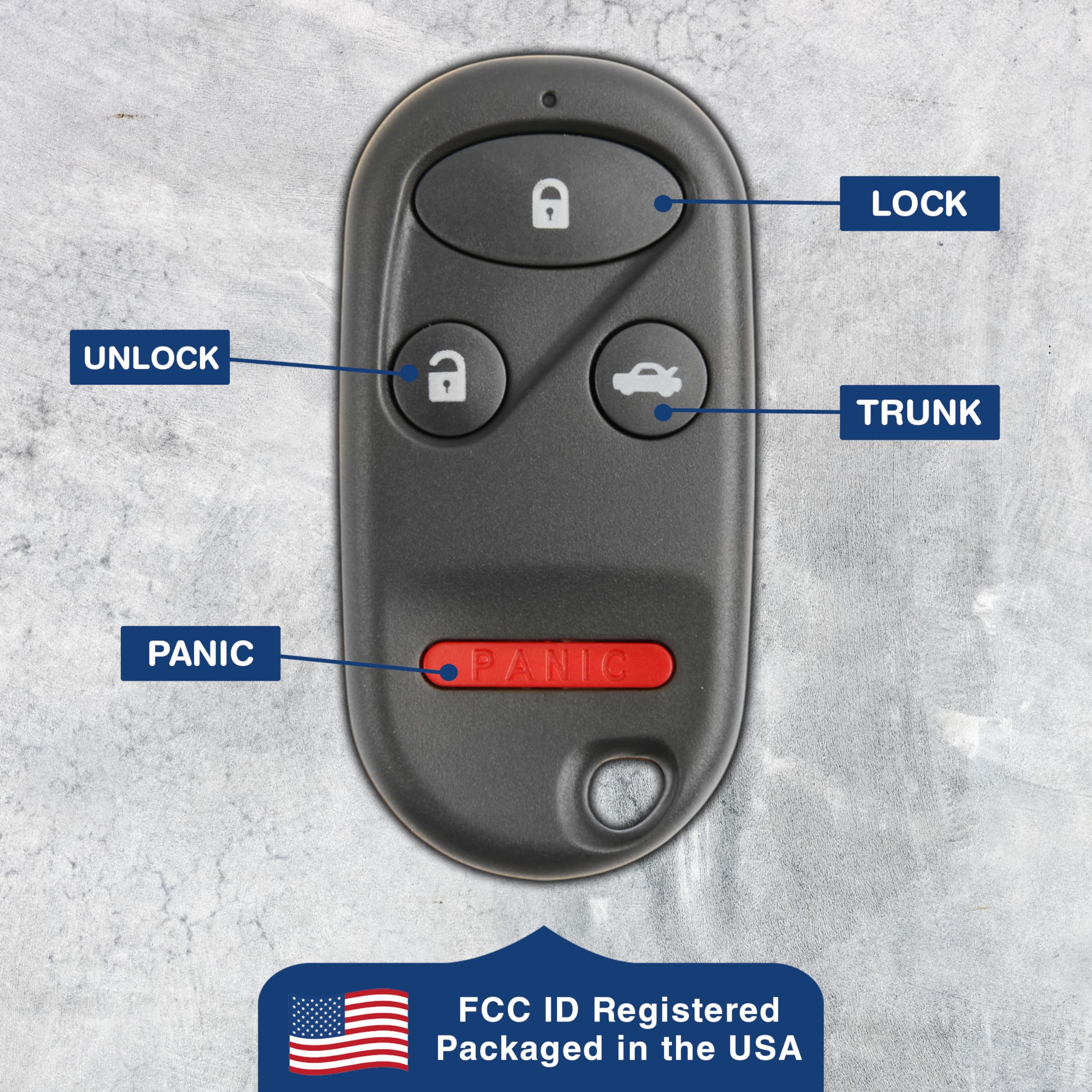 Amazon.com: 2X KeylessOption Key Fob Replacement for 1997 1998